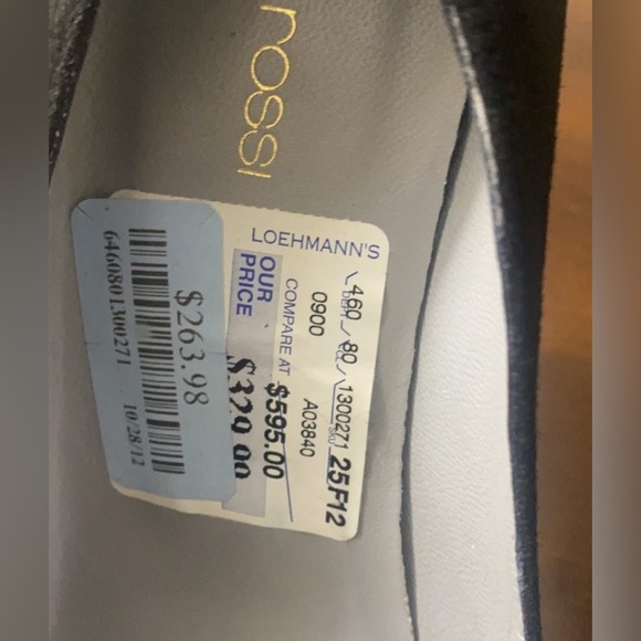 Sergio Rossi Vero Cuioi Heels SIZE 38 1/2 *NEW WITH TAGS & DEFECTS - see listing - Picture 8 of 8